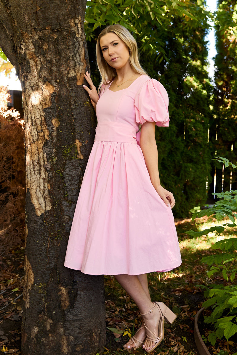 Ode Dress in Peony