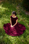 Rhythm Dress in Wine | Red Vintage Tea-Length Dress