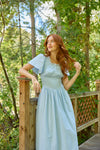 PREORDER Hymn Dress in Sky | Light Blue Cotton Dress