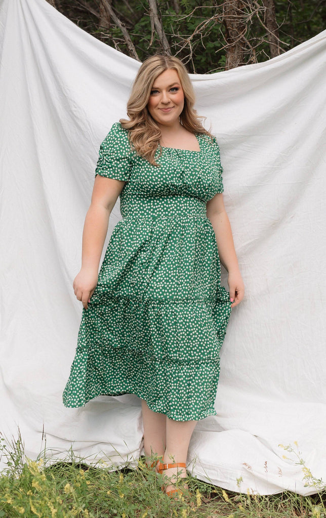 Limerick Dress | Green Midi Dress - Poet Dresses