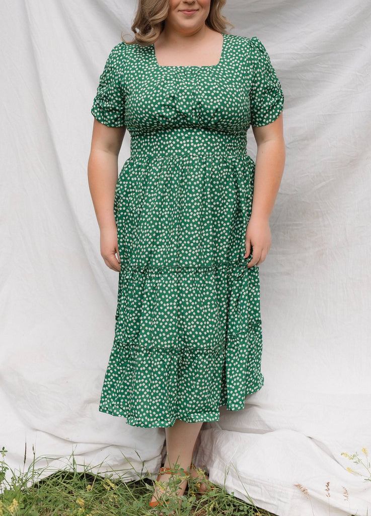 Limerick Dress | Green Midi Dress - Poet Dresses