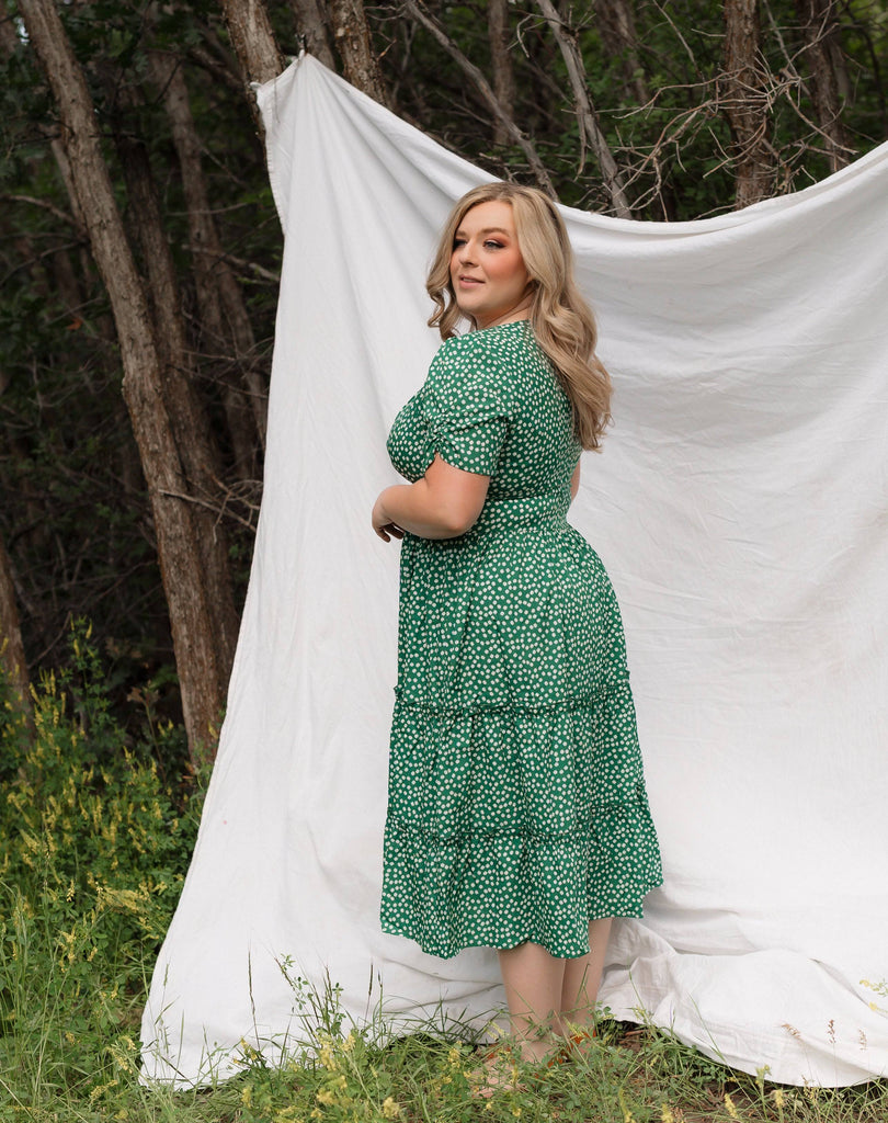 Limerick Dress | Green Midi Dress - Poet Dresses
