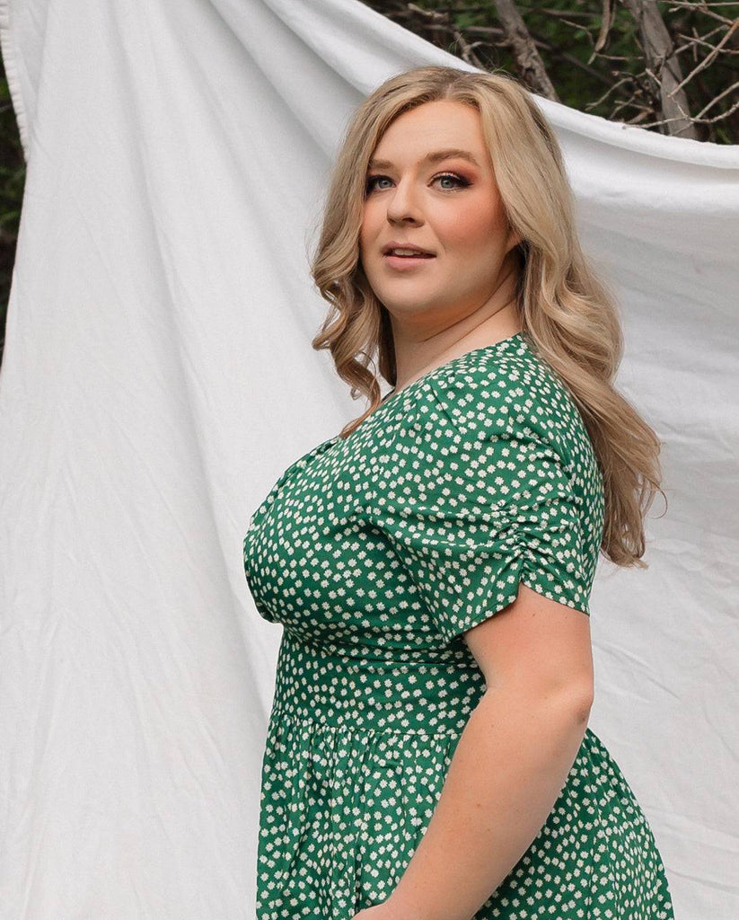 Limerick Dress | Green Midi Dress - Poet Dresses