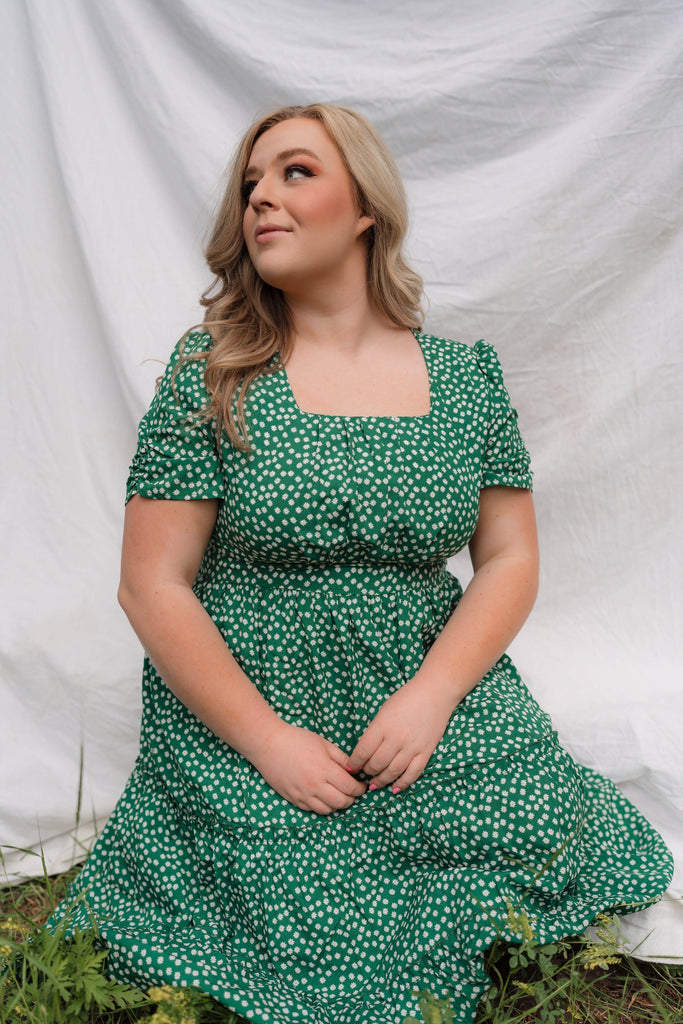 Limerick Dress | Green Midi Dress - Poet Dresses