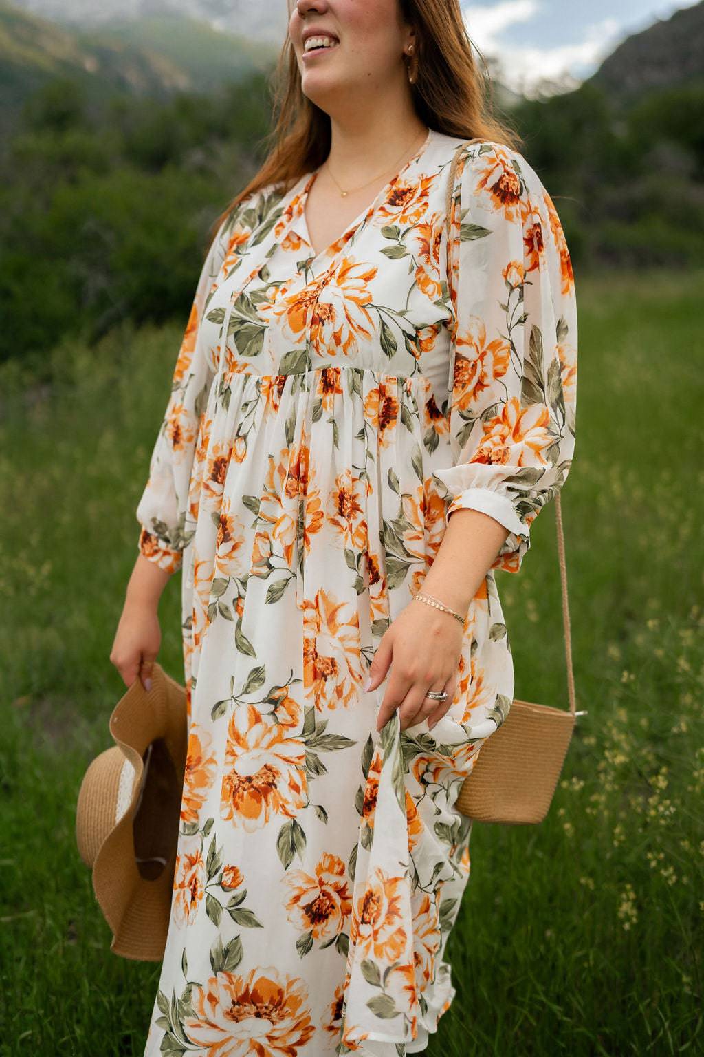 Flowy 3/4 Sleeve Dress | Comfy, Cute, Flirty