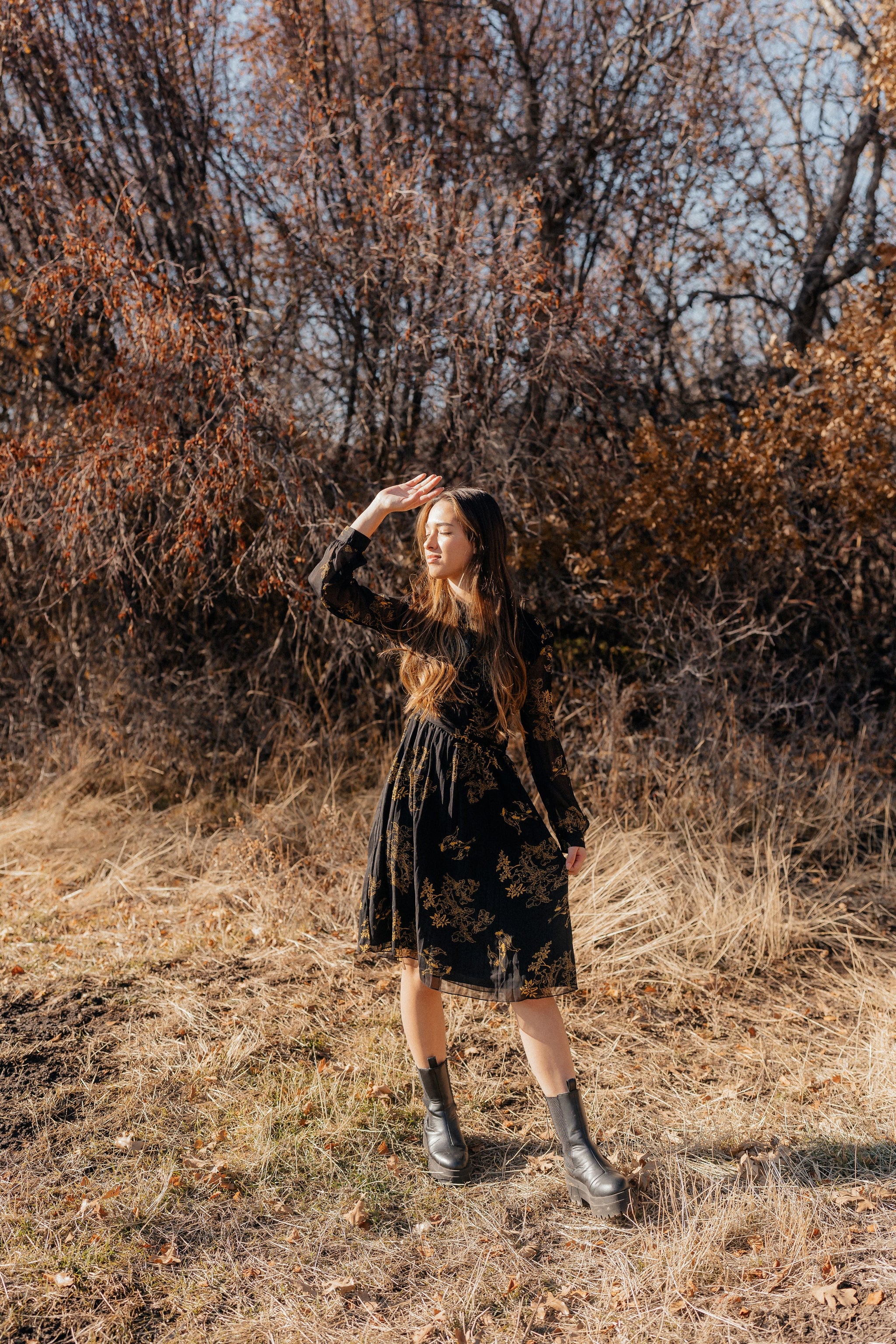 Black and Gold Dress | Flirty and Elegant