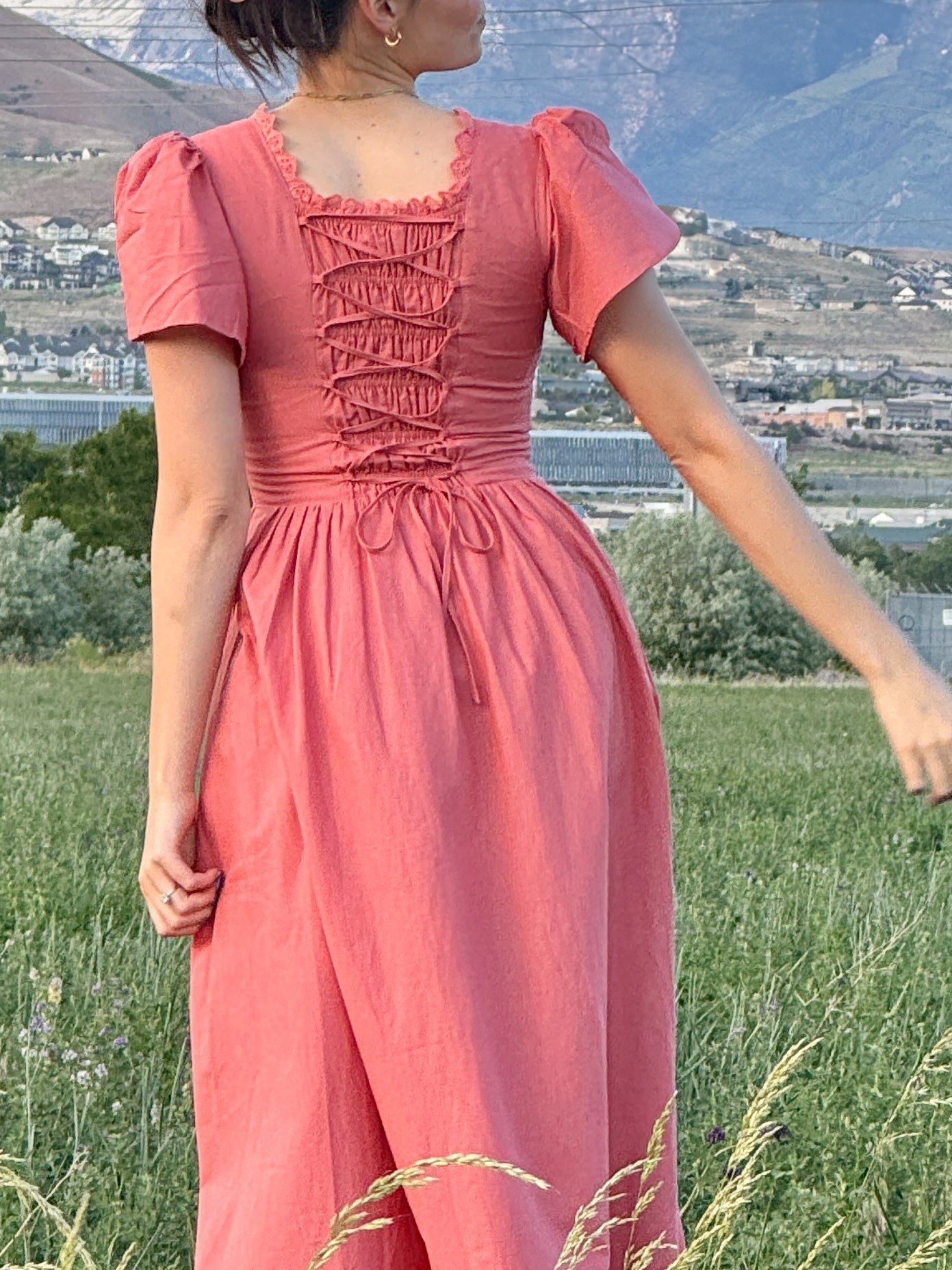 knee length dresses for ladies Carrie Mae Poet Mini Dress — Soft White – La Garçonne main image 0