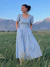 Hymn Dress in Sky | Baby Blue Cotton Dress