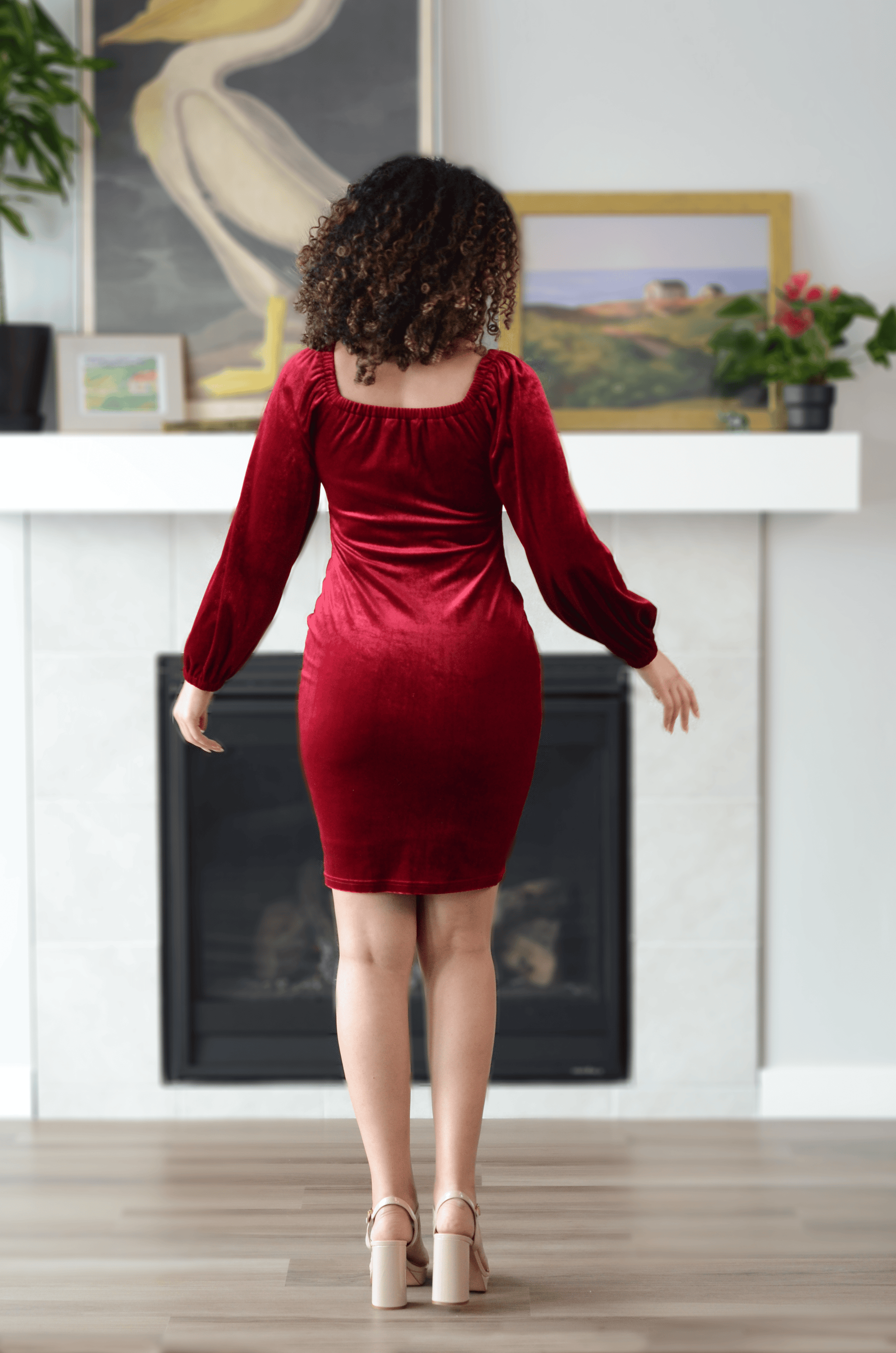 Nonet Dress in Red Wine