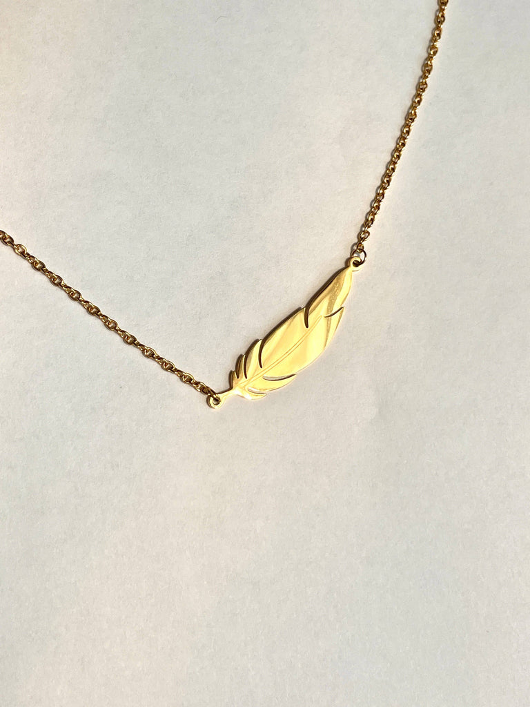 Poet Quill Necklace | Silver or Gold - Poet Dresses