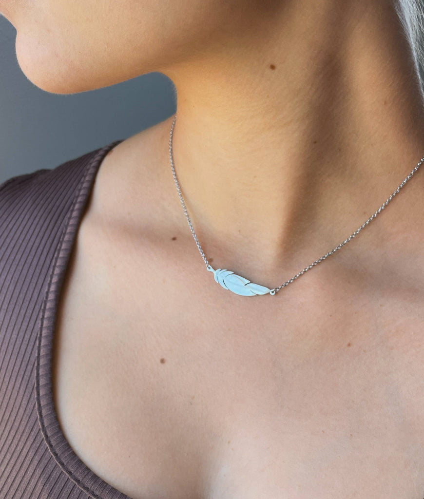Poet Quill Necklace | Silver or Gold - Poet Dresses