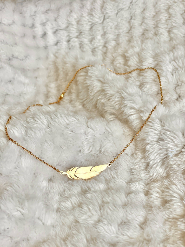 Poet Quill Necklace | Silver or Gold - Poet Dresses