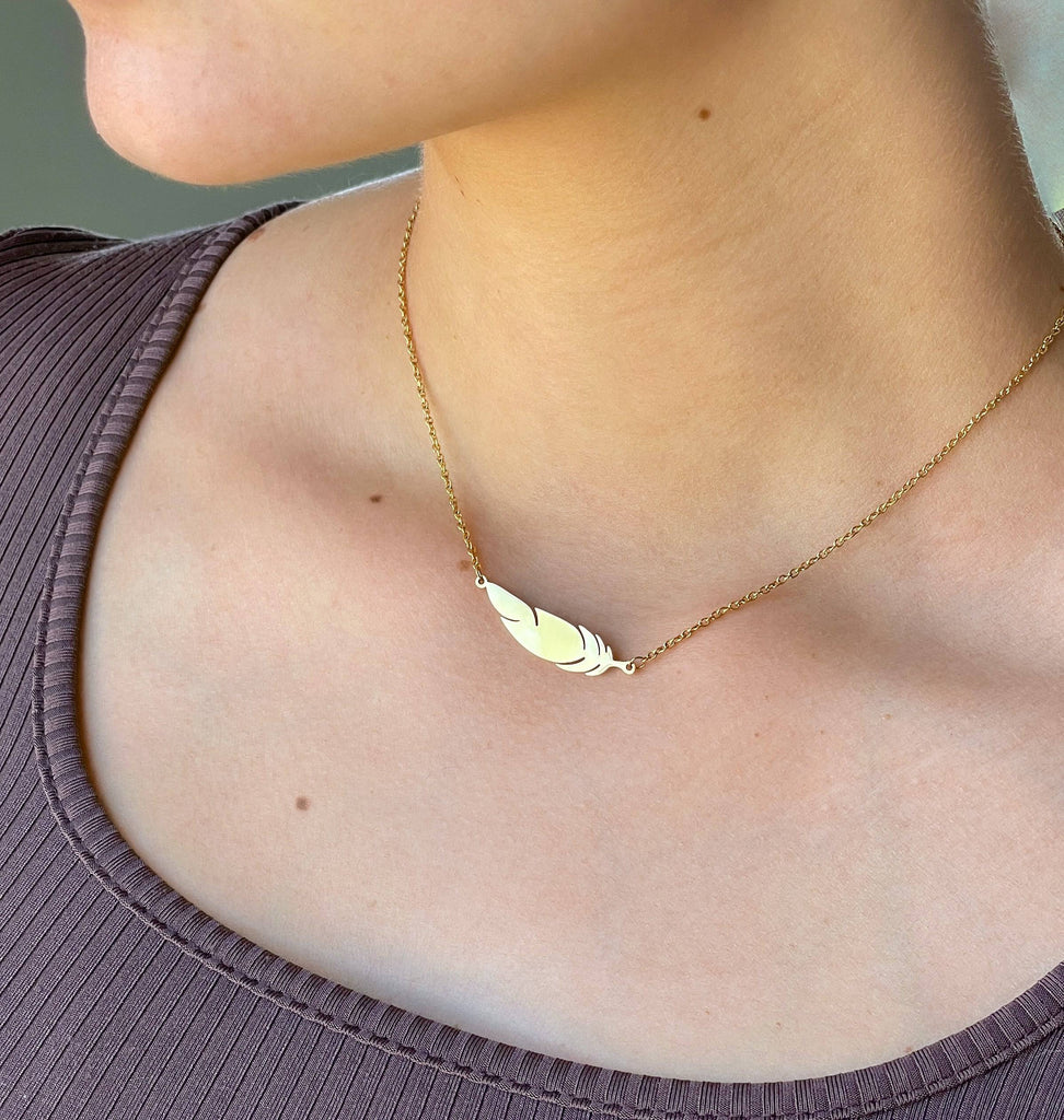 Poet Quill Necklace | Silver or Gold - Poet Dresses