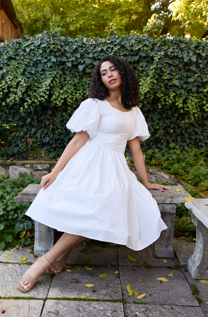 PREORDER Ode Dress in Cloud | Modest Cotton Dress - Poet Dresses