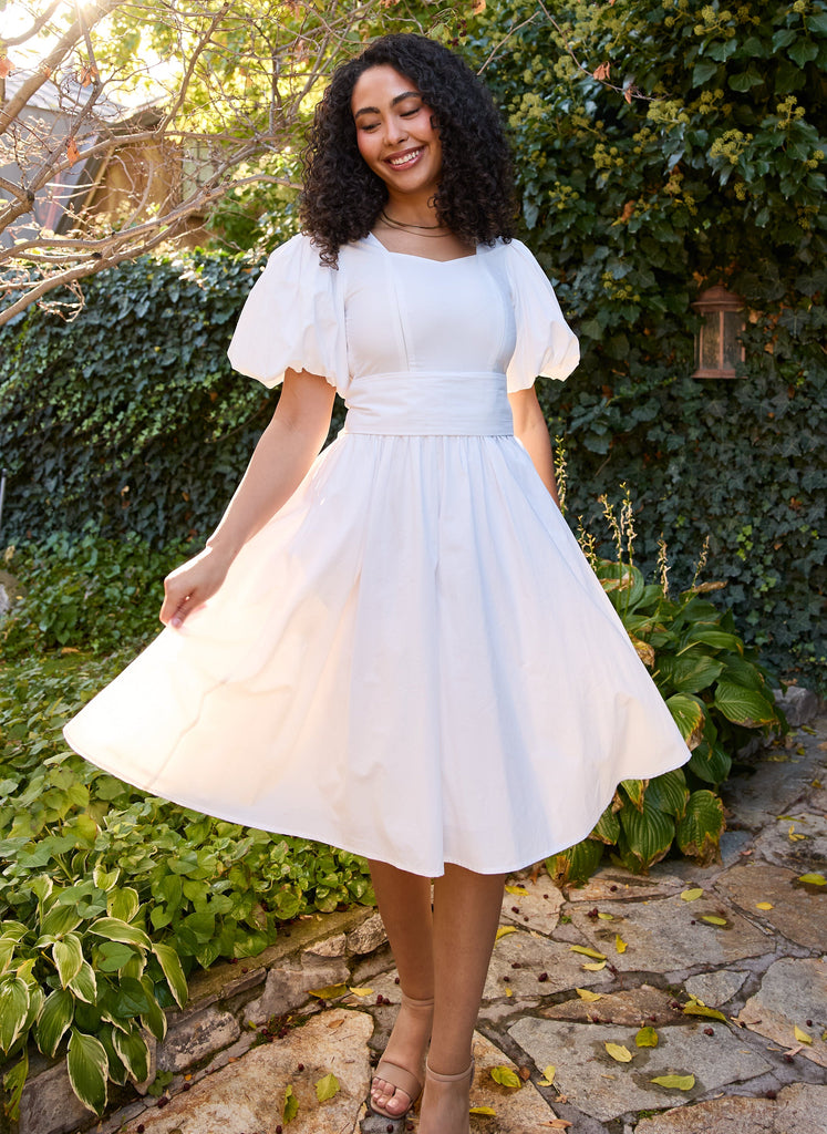 PREORDER Ode Dress in Cloud | Modest Cotton Dress - Poet Dresses