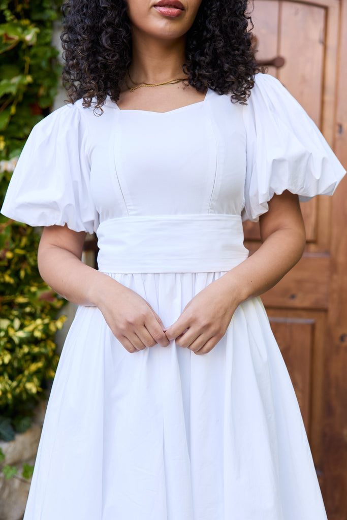 PREORDER Ode Dress in Cloud | Modest Cotton Dress - Poet Dresses