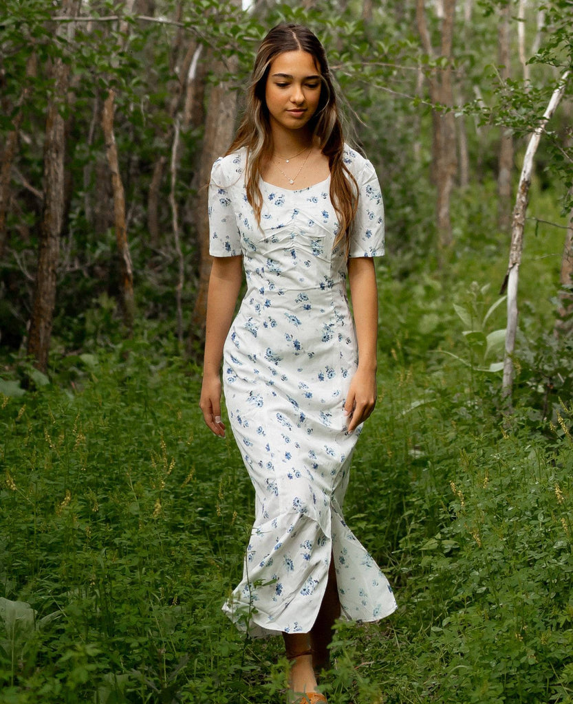 Sestina Dress | Floral Sheath Dress - Poet Dresses