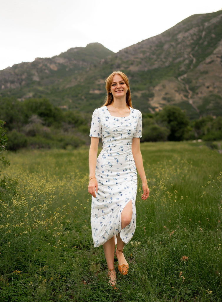 Sestina Dress | Floral Sheath Dress - Poet Dresses