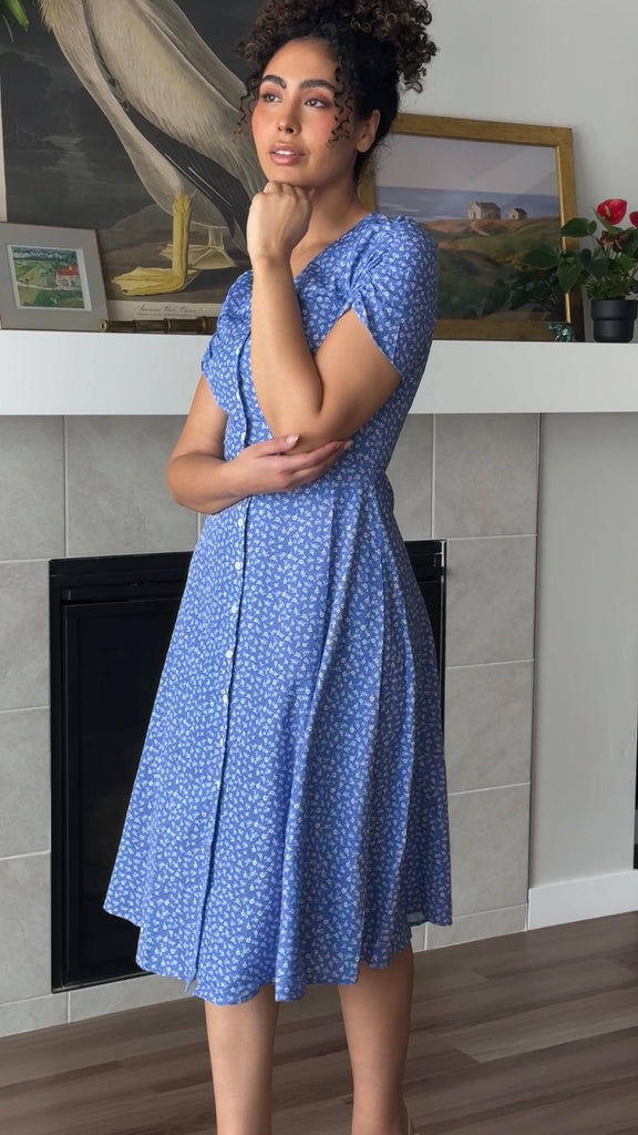 Sonnet Dress in Periwinkle | Button - Up Dress - Poet Dresses