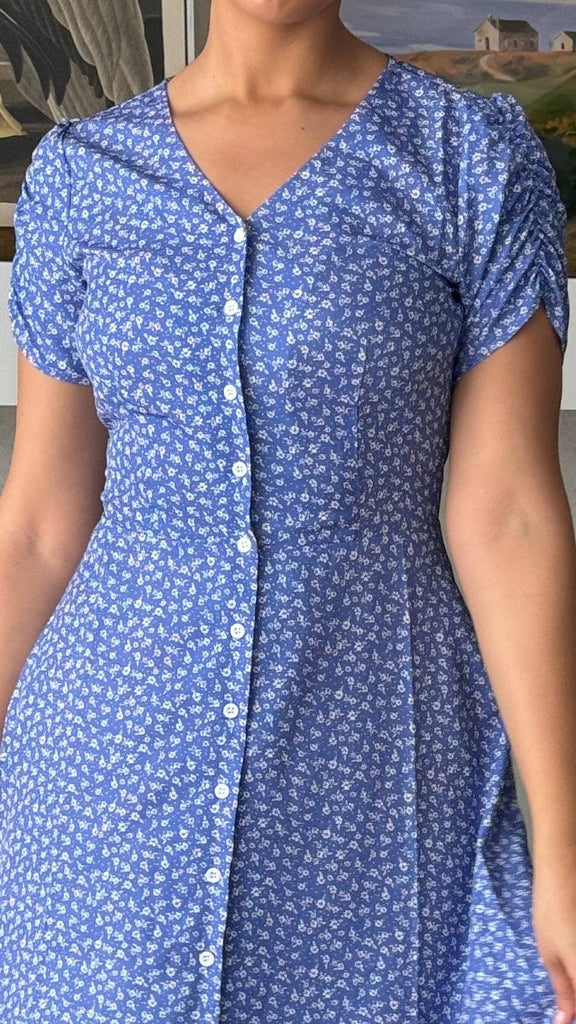 Sonnet Dress in Periwinkle | Button - Up Dress - Poet Dresses