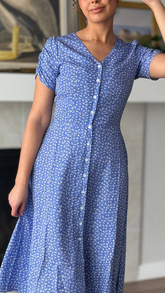 Sonnet Dress in Periwinkle | Button - Up Dress - Poet Dresses